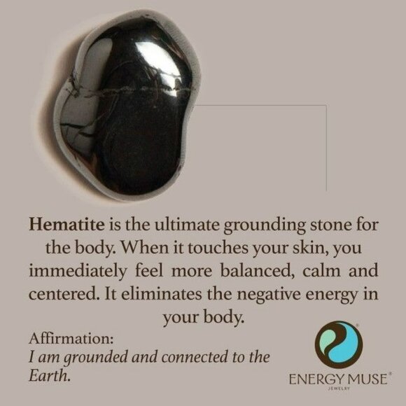 Aggravated? Stressed? Irritable? Wear Hematite!!! Metaphysical Properties Info - Picture 2 of 3